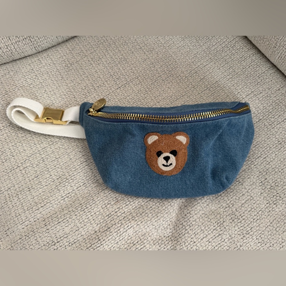 Stoney Clover Lane Denim Classic Fanny with Bear Embroidery